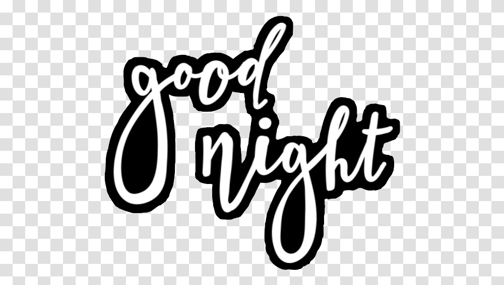 Sticker Stickers Goodnight Gn By Bailey Dot, Text, Label, Handwriting, Calligraphy Transparent Png