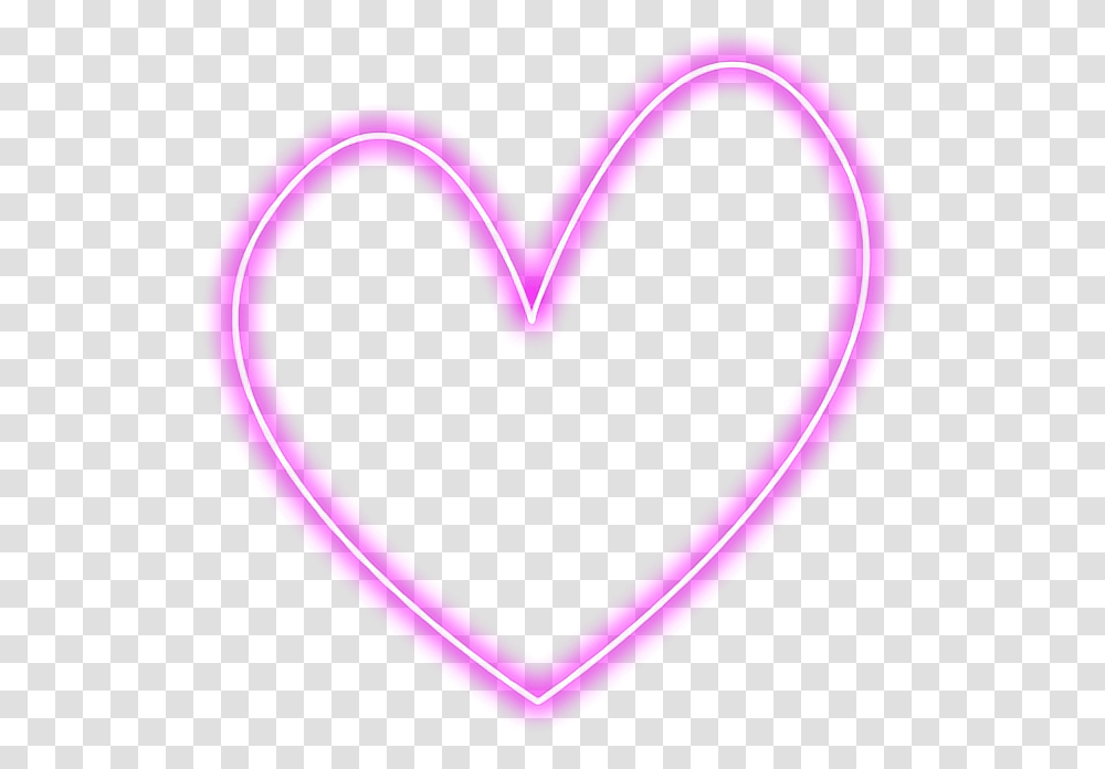 Sticker Stickerstumblrs Tumblr Neon Hearts Corazones Neon Heart, Light, Rug Transparent Png