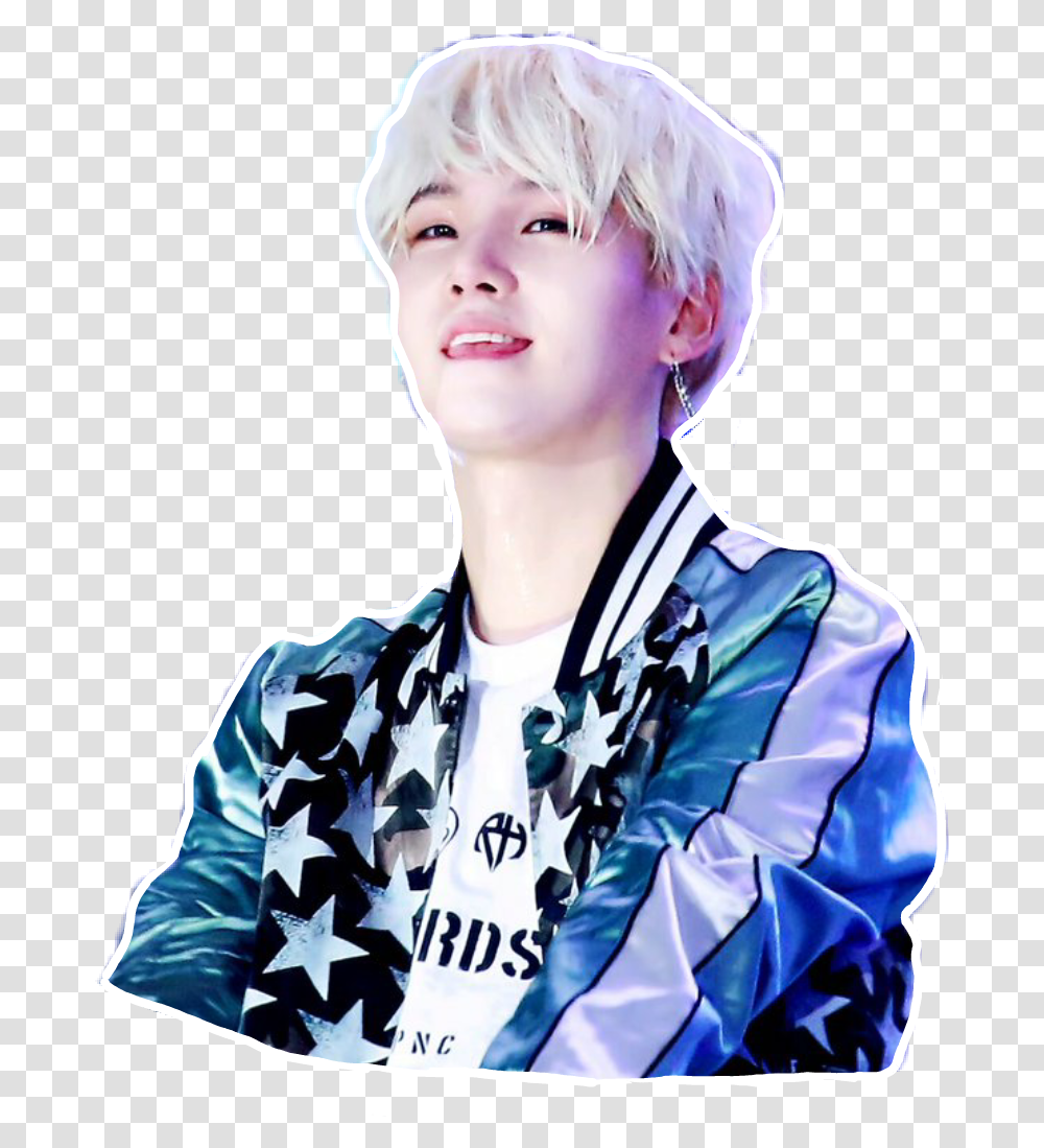 Sticker Suga Yoongi Bts, Costume, Person, Face Transparent Png