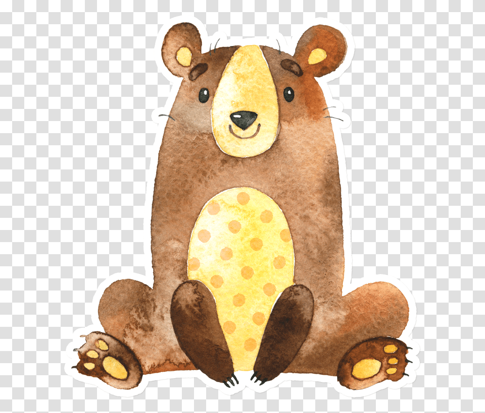 Sticker That Kick Ass Watercolor Bear Watercolor Bear Clipart, Food, Mammal, Animal, Toy Transparent Png