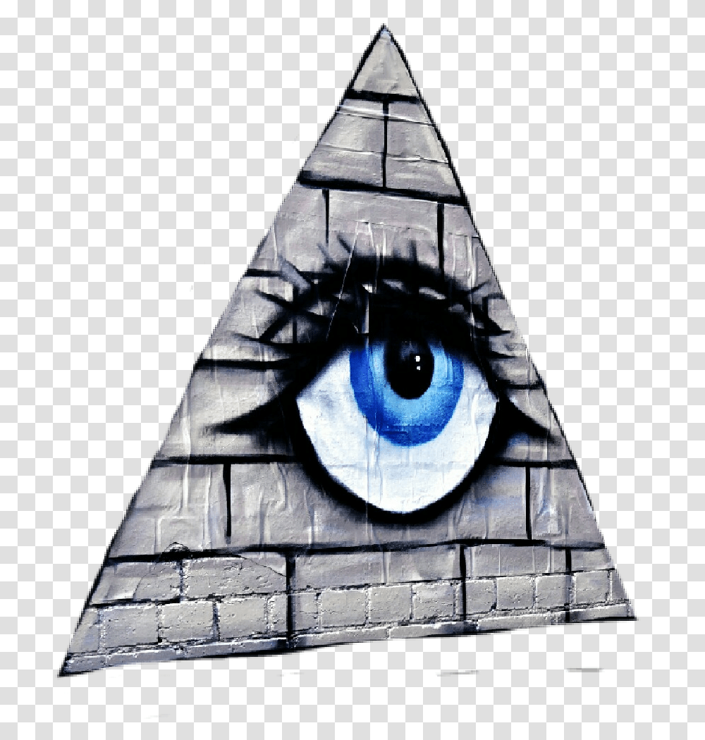 Sticker Triangle Wall Eye Graffiti Eye Pyramid Graffiti Transparent Png