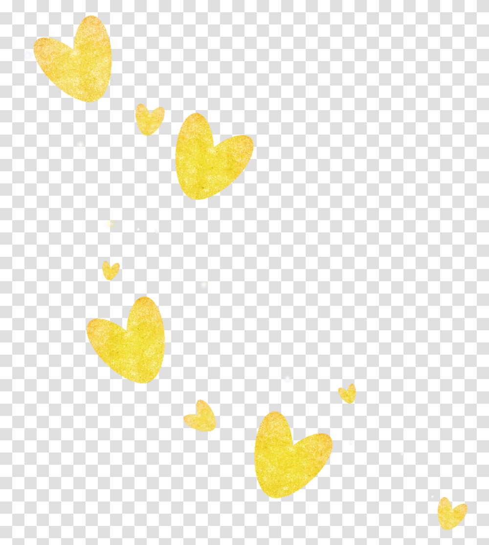 Sticker Yellow Corazones Amarillos Tumblr, Paper, Confetti Transparent Png
