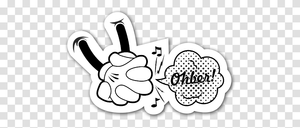 Stickerapp Clip Art, Hand, Stencil, Text, Drawing Transparent Png