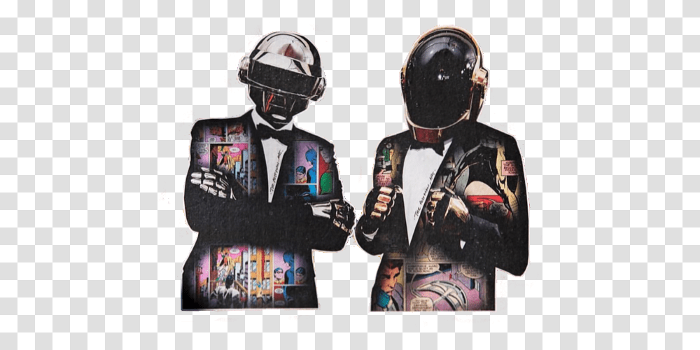 Stickergang Daft Punk Nice Jacket Helmets Electronic Daft Punk, Person, Sleeve, Long Sleeve Transparent Png