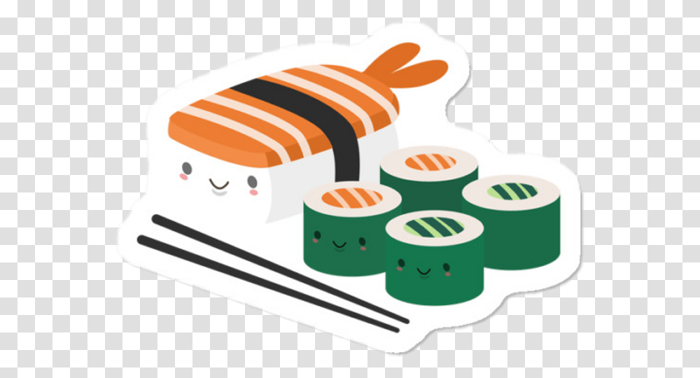Stickers Aesthetic Sushi Clipart Download Sushi Stickers, Food, Birthday Cake, Dessert, Sliced Transparent Png
