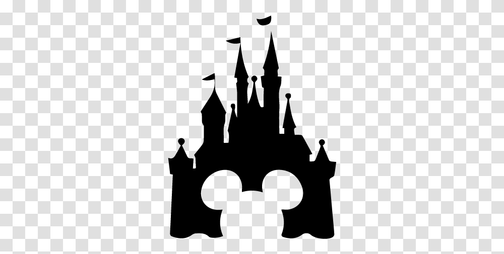 Stickers Chateau De Disney Avec La Tete A Mickey Disney Castle Svg Free, Gray, World Of Warcraft, Halo Transparent Png