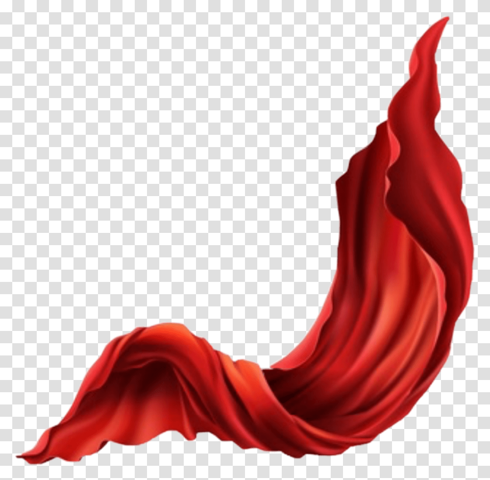 Stickers Fabric Silk Red Flowing Ribbon Freetoedit Flying Silk, Stomach, Person, Human Transparent Png