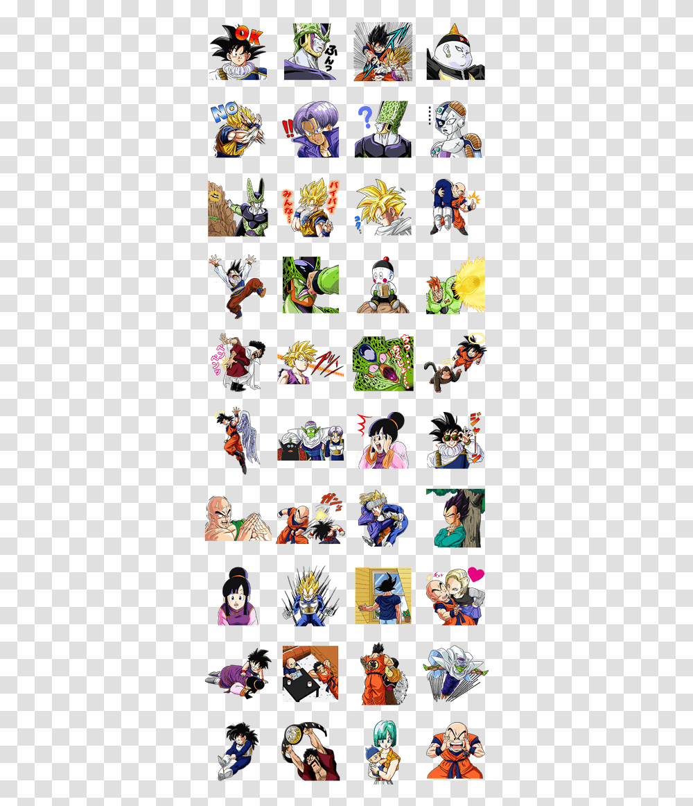 Stickers Line Dragon Ball, Person, Book, Comics Transparent Png