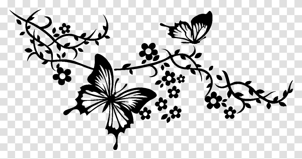 Stickers Muraux Animaux Black Butterflies, Gray, World Of Warcraft Transparent Png