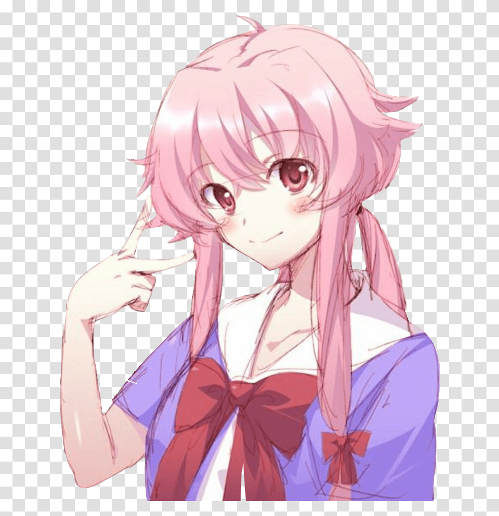 Stickers Render Anime Sticker Pink Hair Girl Anime Character, Manga, Comics, Book, Person Transparent Png