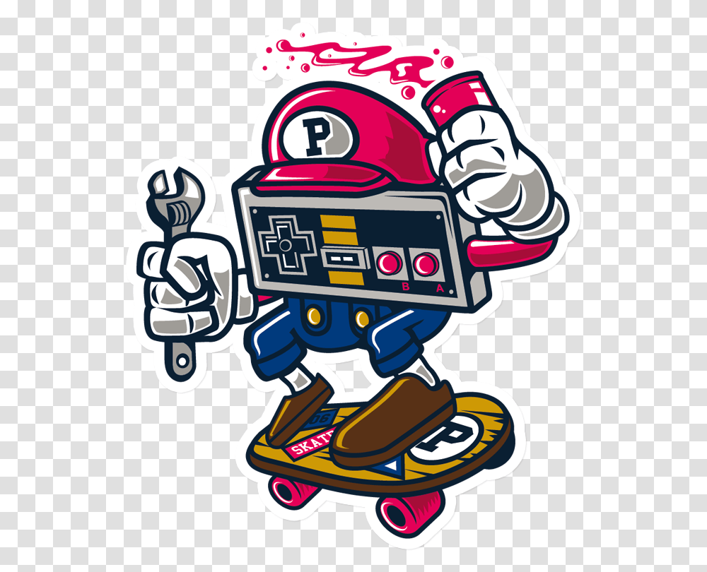 Stickers Skate Art, Robot, Label Transparent Png