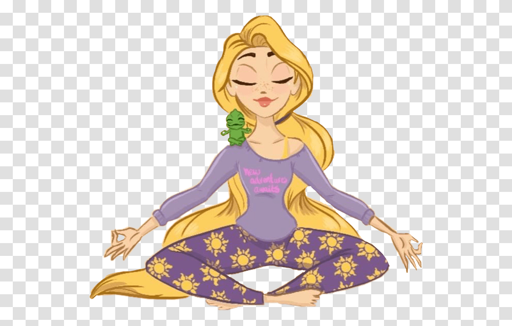 Stickers Tangled Rapunzel Flynnrider Freetoedit Disney Princesses Meditation, Person, Human, Leisure Activities, Acrobatic Transparent Png