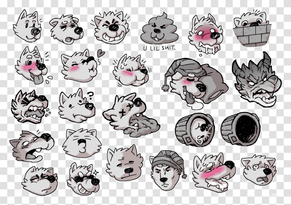 Stickers Telegram Hd En, Face, Label, Cat Transparent Png