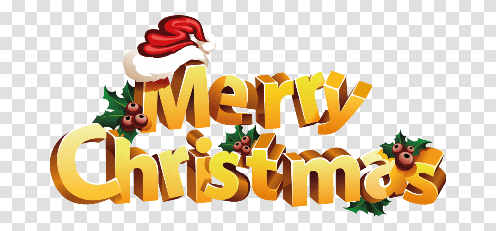 Stickers Texte Merry Christmas 3d Repositionnable Merry Christmas Sticker, Food, Plant, Cream, Dessert Transparent Png