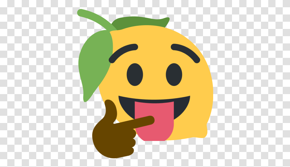 Sticking Tongue Out With Eyes Wide Open Discord Lemon Emoji, Mouth, Lip, Teeth, Plant Transparent Png