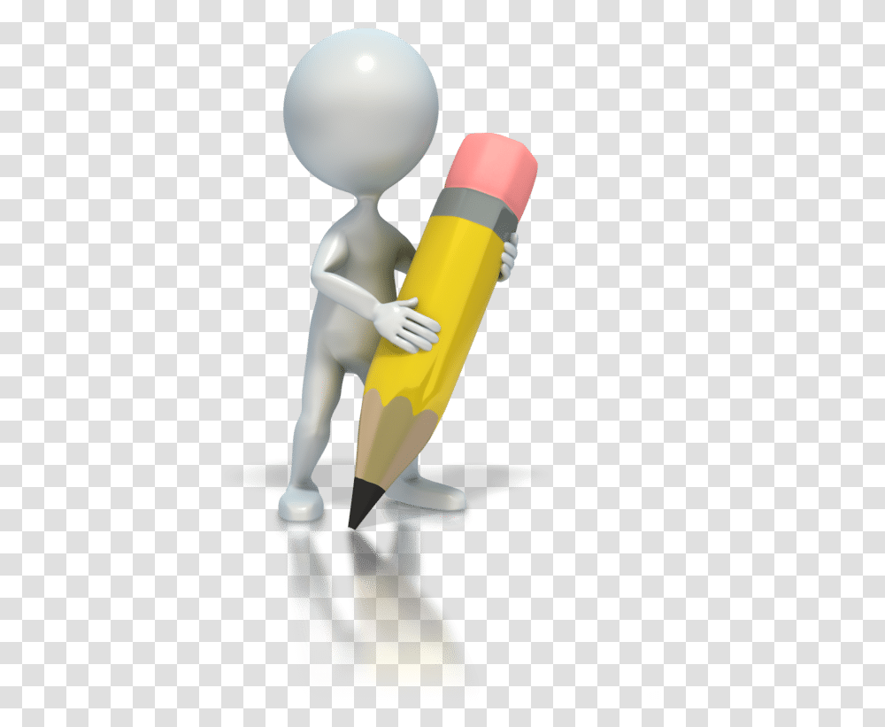 Stickman 3d Cartoon Man Writing, Light, Toy, Robot Transparent Png