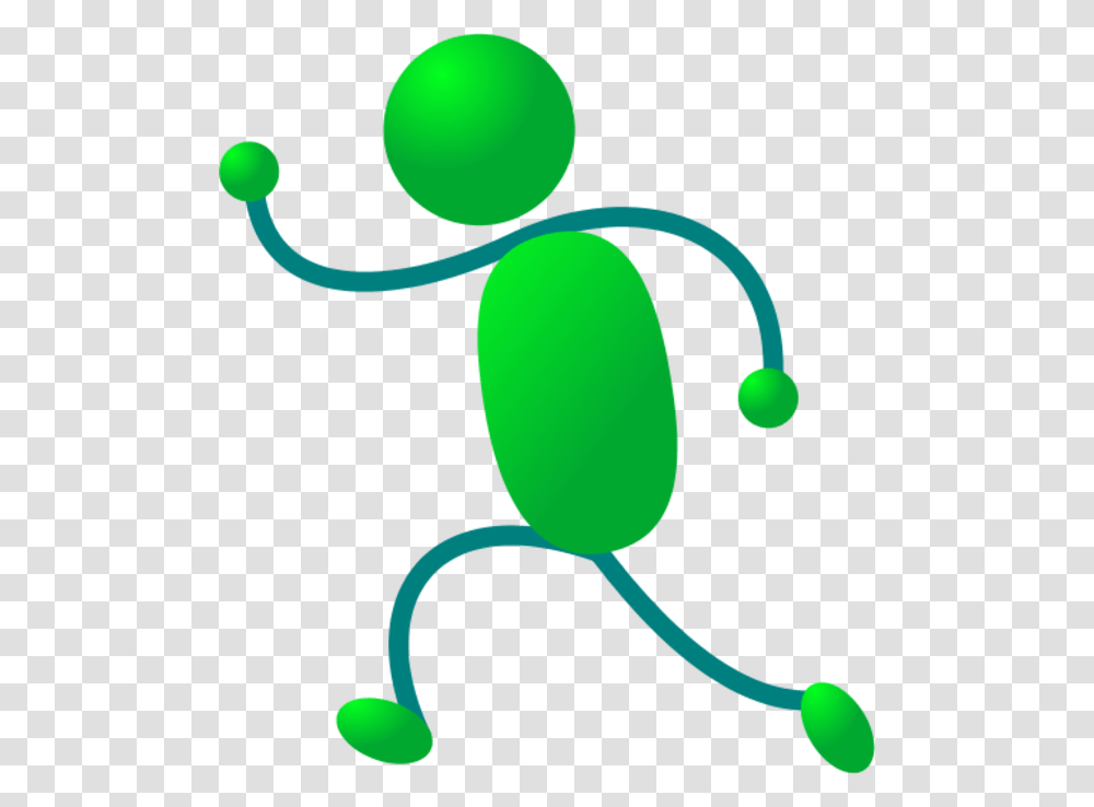 Stickman Figure Running Movement Clip Art, Balloon, Plant, Green, Animal Transparent Png