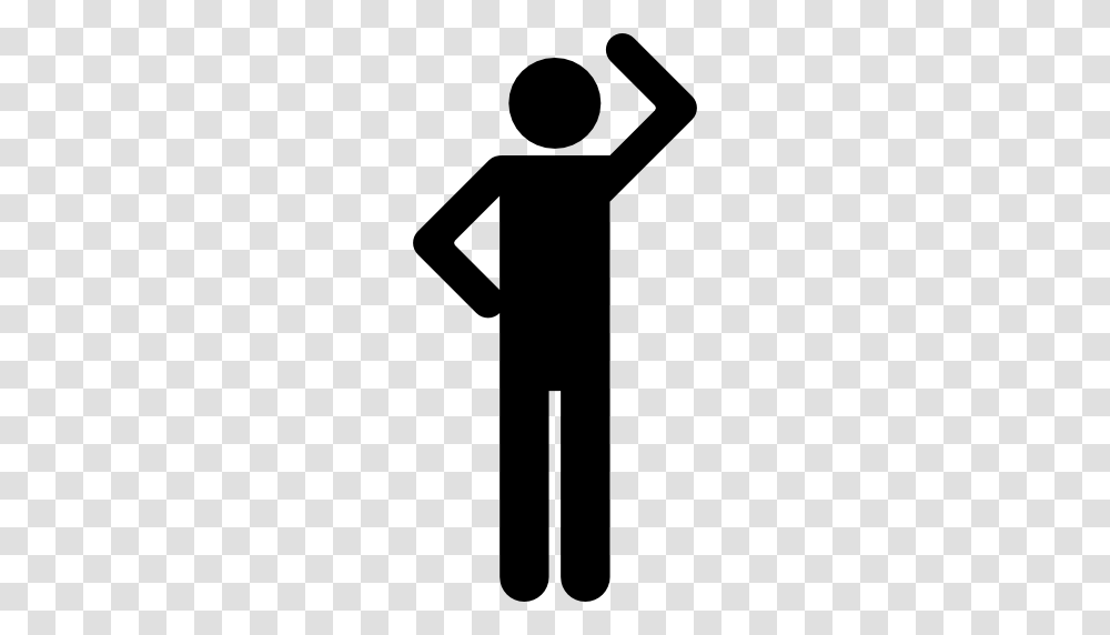 Stickman Icon Image, Hammer, Sign, Silhouette Transparent Png