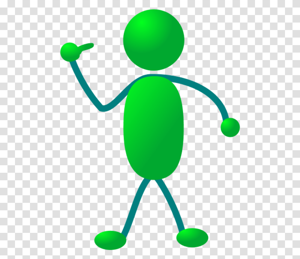 Stickman Pointing Finger To Himself, Balloon, Green, Animal, Invertebrate Transparent Png