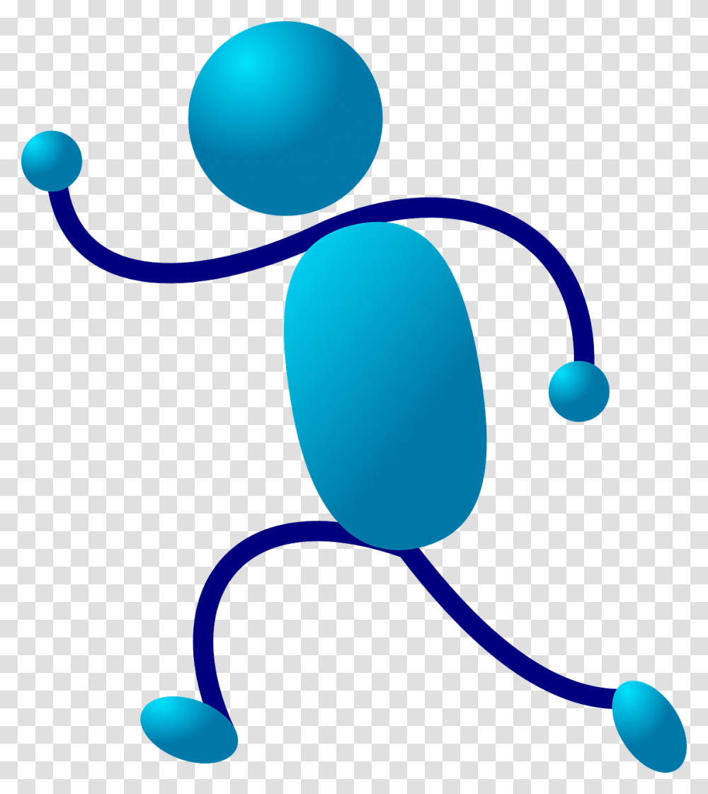 Stickman Stick Figure Man Free Picture Clipart Of Motion, Balloon, Sphere, Rattle Transparent Png