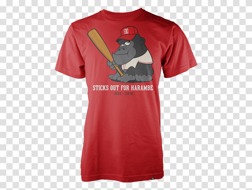 Sticks Out For Harambe - Korked Baseball Camiseta Liverpool 2019 2020, Clothing, Apparel, T-Shirt, Person Transparent Png