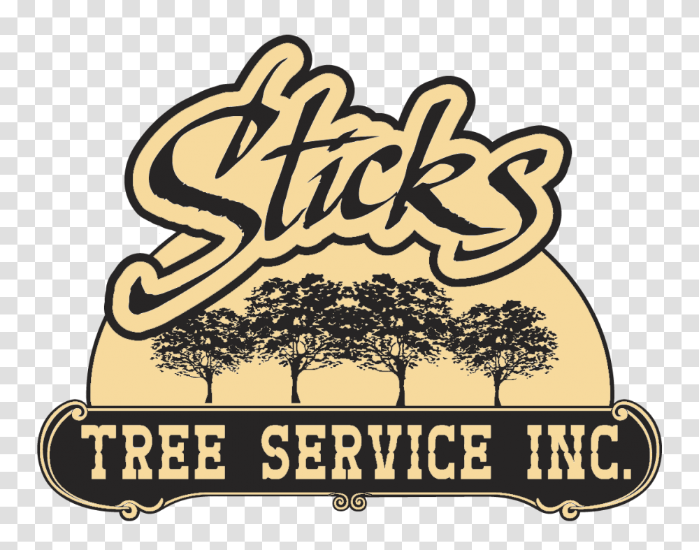 Sticks Tree Service Houston Hour Tree Removal Stump, Label, Calligraphy, Handwriting Transparent Png