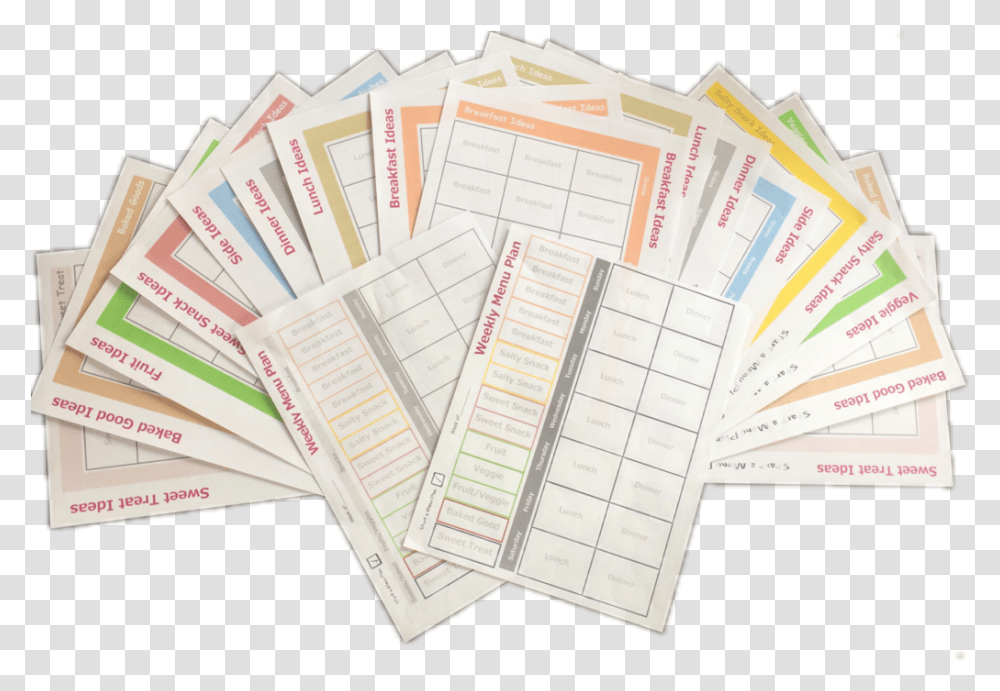 Sticky Note Menu Planner Plan, Book, Page, Paper Transparent Png