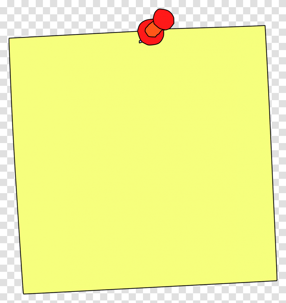 Sticky Note Note Reminder Memo Education Paper Pense Bte, Rug, Scroll, Pac Man Transparent Png