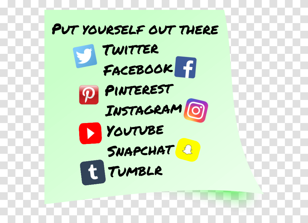 Sticky Note Twitter Snapchat Facebook Instagram Youtube Circle, Word, Number Transparent Png