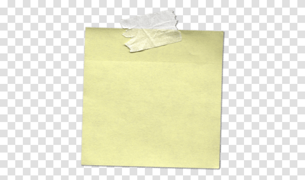 Sticky Note With Tape Sticky Note, Rug, Paper, Towel, Paper Towel Transparent Png
