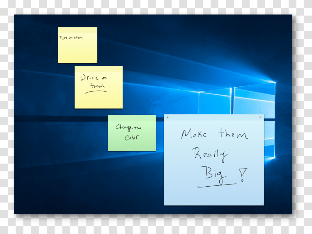 Sticky Notes Windows Vista Sticky Notes, Monitor, Screen, Electronics Transparent Png