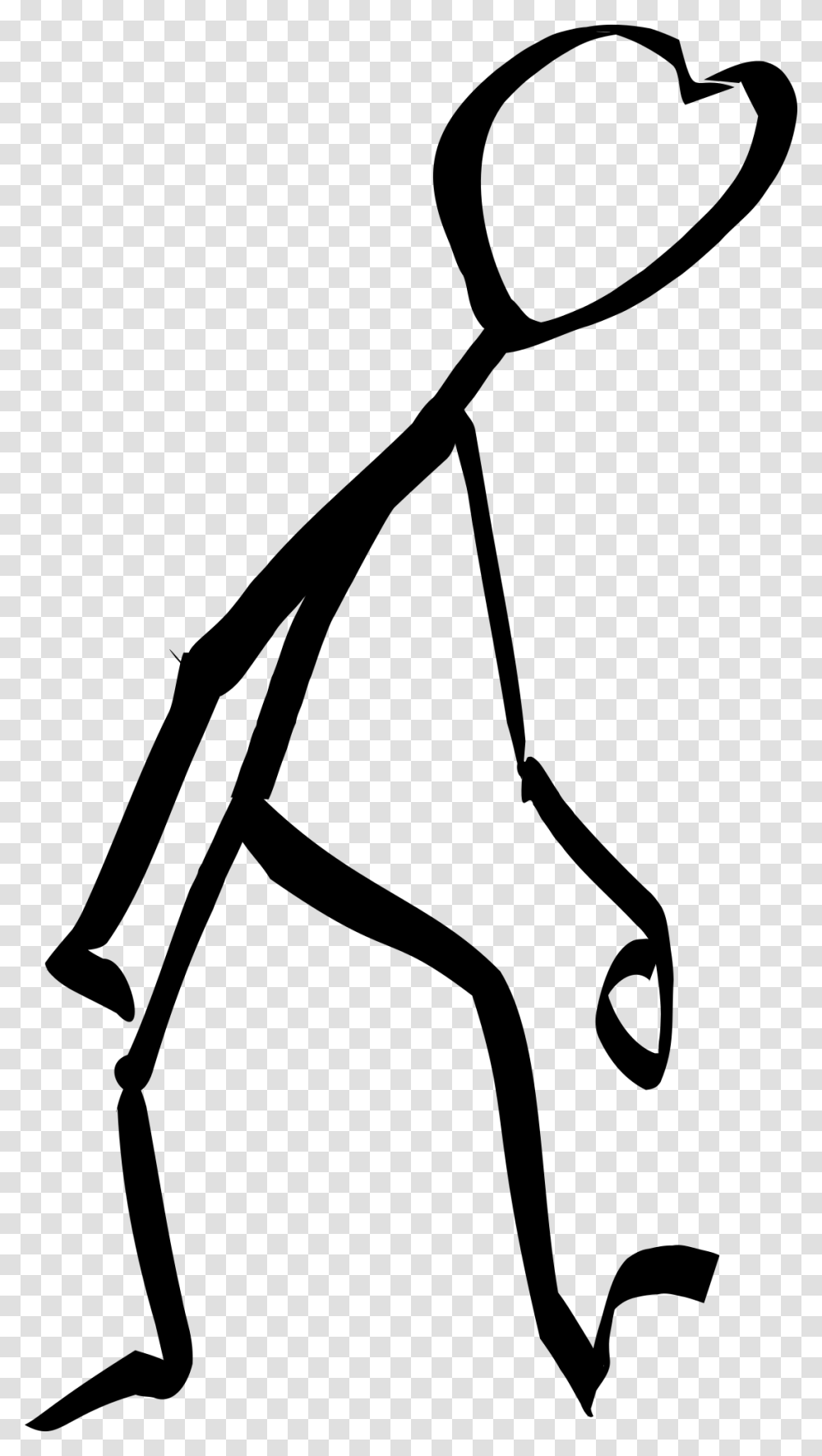 Stickyman Tired Svg Clip Arts Walking White Stick Figure, Gray, World Of Warcraft Transparent Png