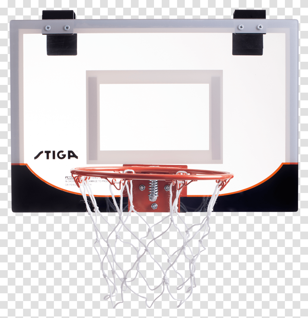 Stiga Mini Basketball Hoop 18'' White Swiss Shop Basketbalovy Kos, Team Sport Transparent Png
