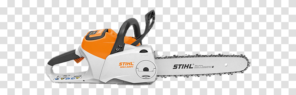 Stihl Battery Chainsaw Stihl, Chain Saw, Tool, Lawn Mower Transparent Png