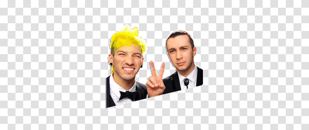 Stiker Twenty One Pilots, Person, Face, Hand, Finger Transparent Png