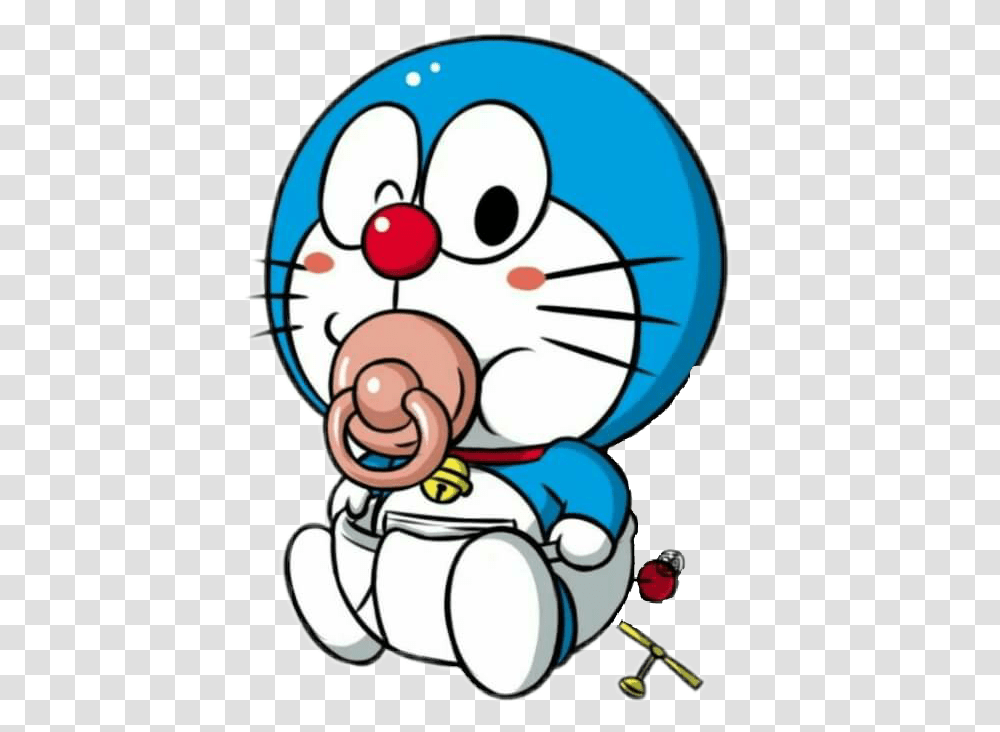 Stiker Xoxo Doraemon Babydoraemon Blue Remixit Oremon Cute, Performer, Face, Super Mario, Juggling Transparent Png