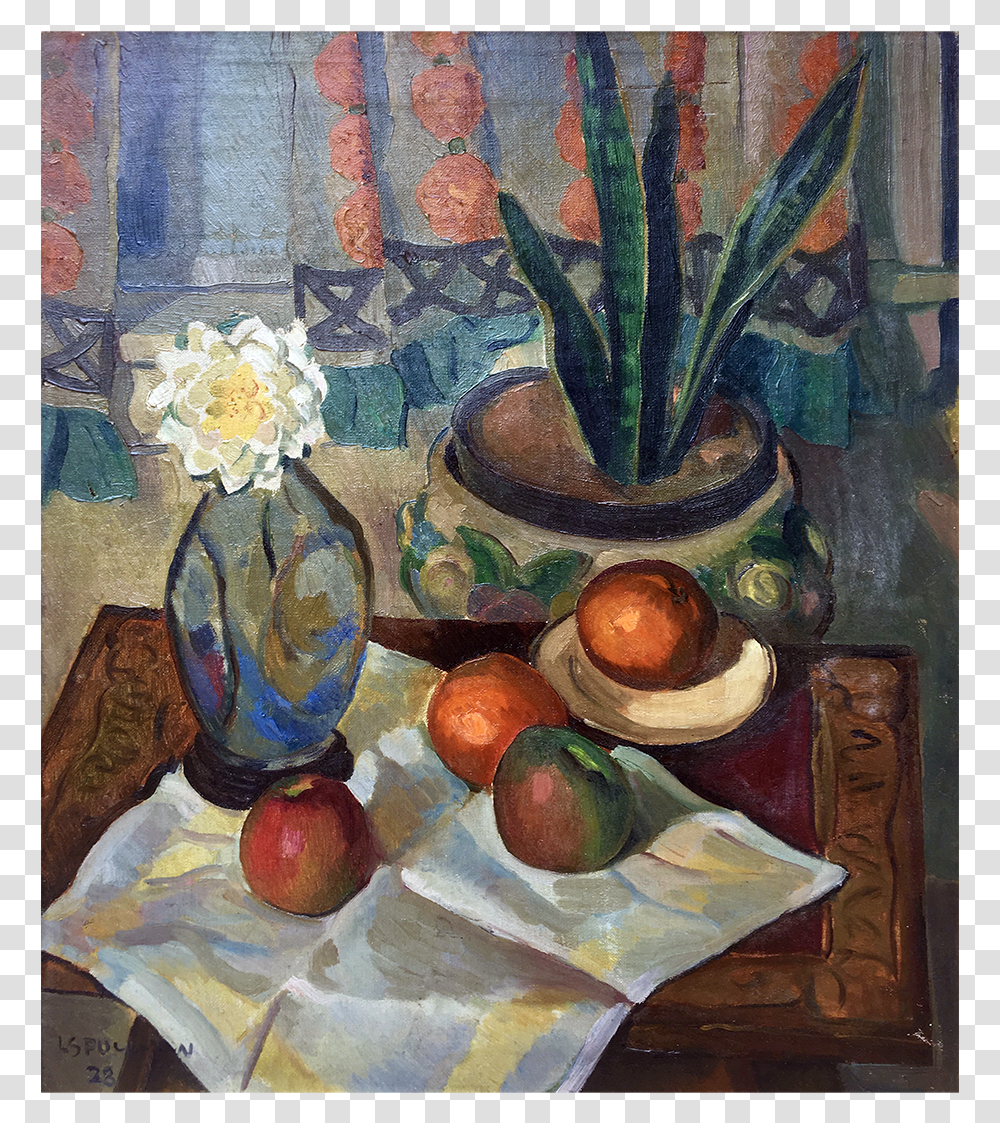 Still Life Eraly 20th Century, Painting, Plant, Modern Art Transparent Png