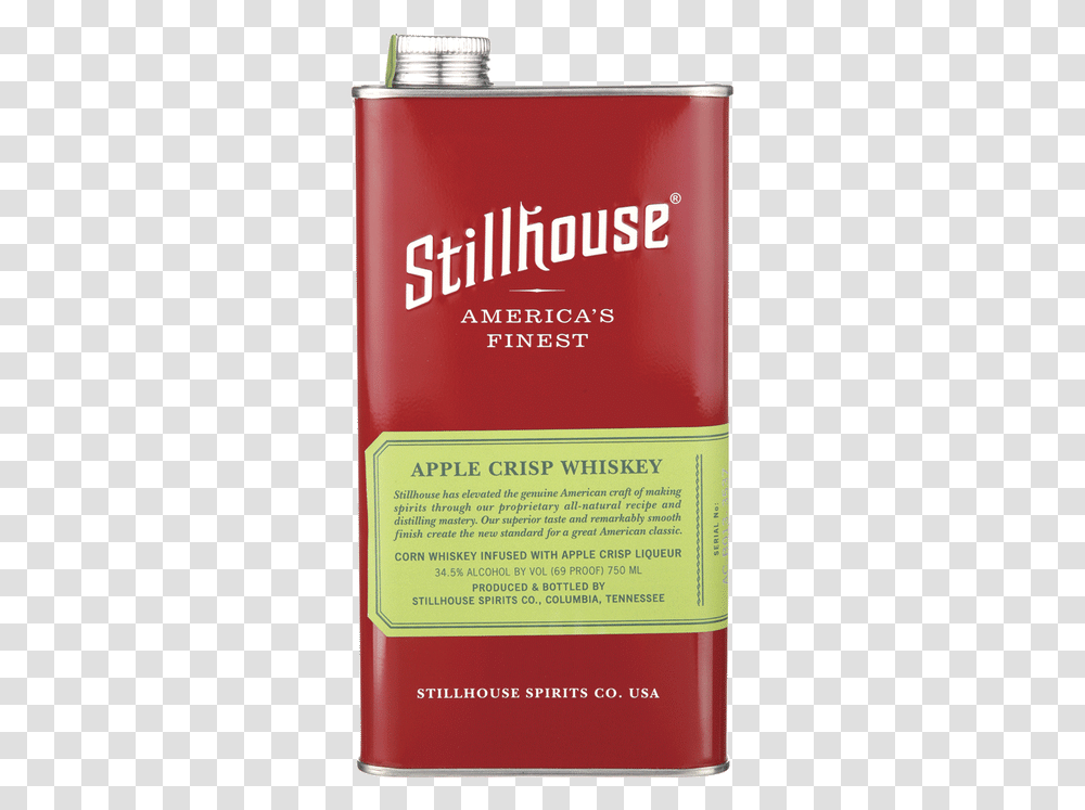 Stillhouse Apple Crisp Whiskey Stillhouse Whiskey, Book, Bottle, Beverage, Alcohol Transparent Png