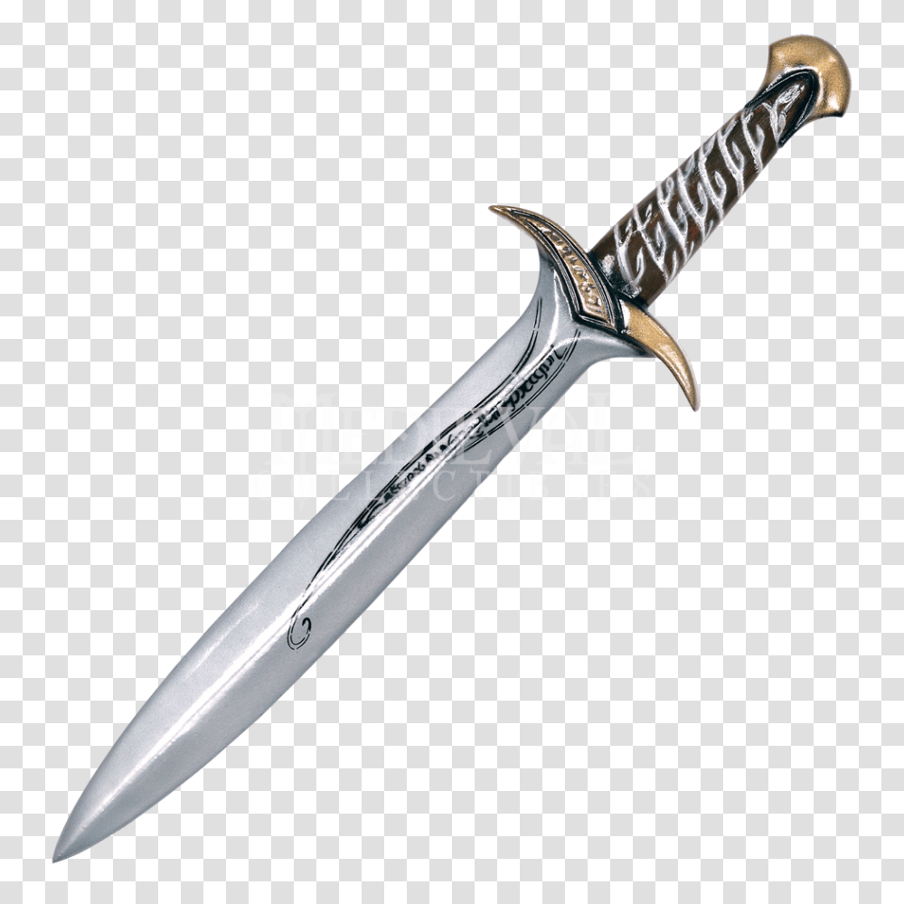 Sting Sword From Lord Of The Rings And The Hobbit, Weapon, Weaponry, Blade, Knife Transparent Png
