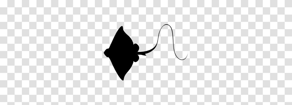 Stingray Manta Ray With Long Stinger Sticker, Silhouette, Stencil, Label Transparent Png