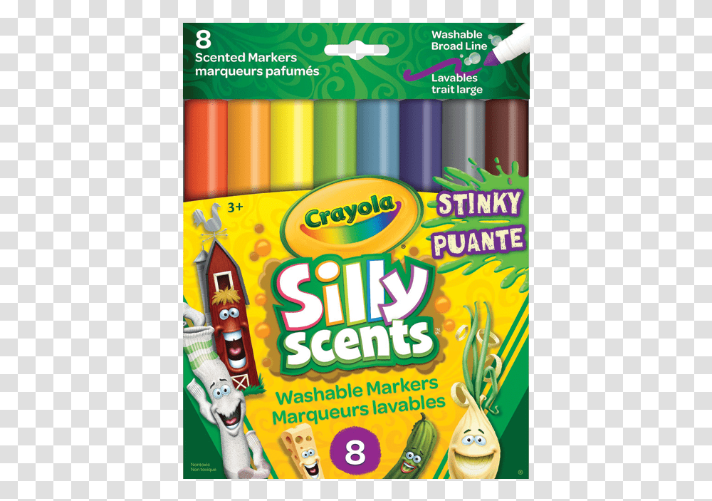 Stinky Silly Scents Markers, Food, Sweets, Confectionery, Candy Transparent Png