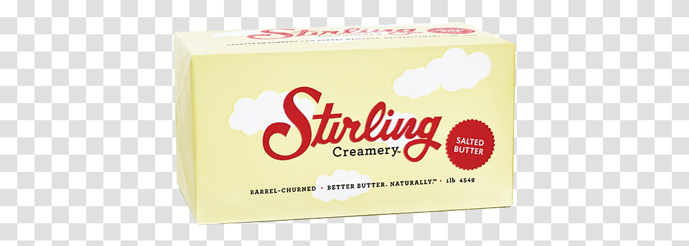 Stirling Butters Creamery Box, Text, Label, Paper, Food Transparent Png