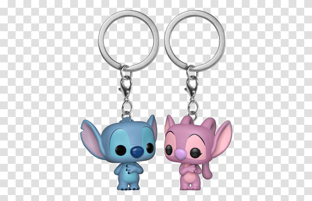 Stitch And Angel Valentine's Day Funko Keychain Funko Pop Keychain Stitch, Accessories, Accessory, Toy Transparent Png