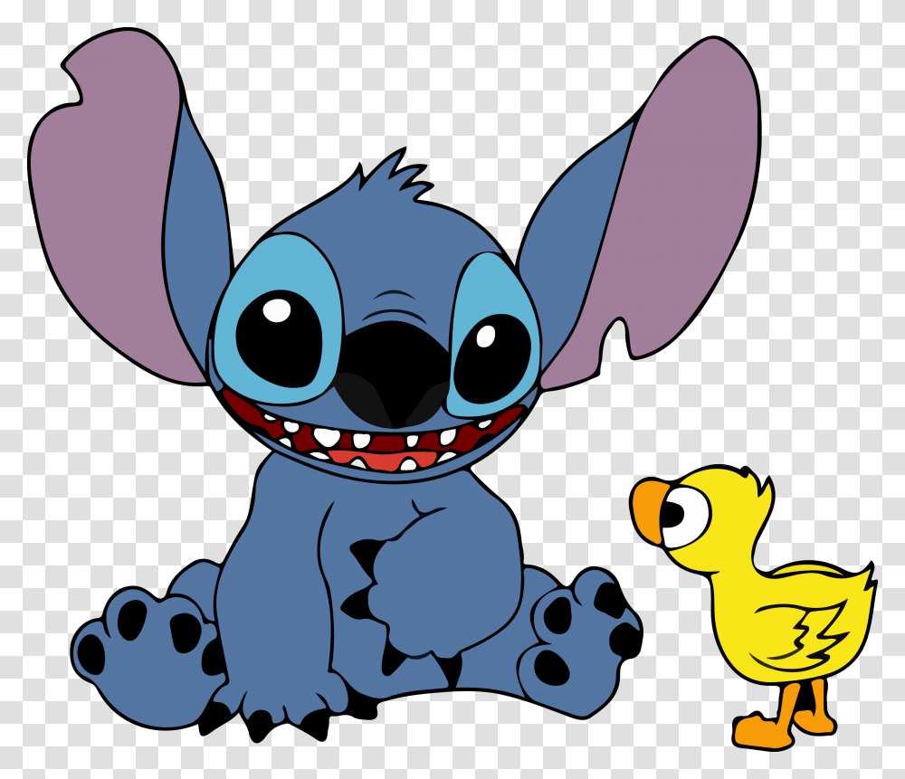 Stitch And Duck Vector, Drawing, Animal Transparent Png