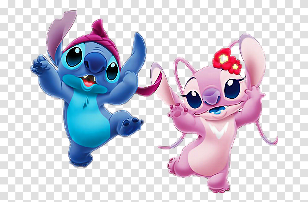 Stitch And Girl Stitch And Angel, Graphics, Art, Toy, Animal Transparent Png