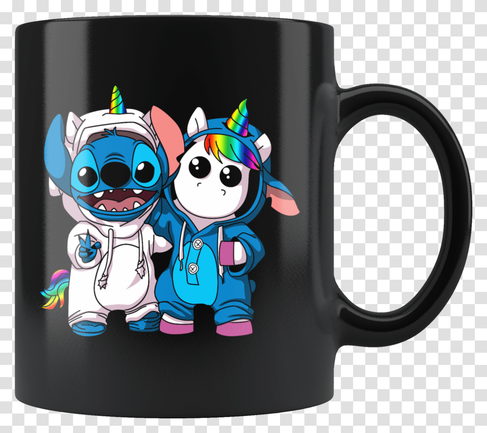 Stitch Disney Amp Unicorn Mug Stitch And A Unicorn, Coffee Cup, Stein, Jug, Toy Transparent Png