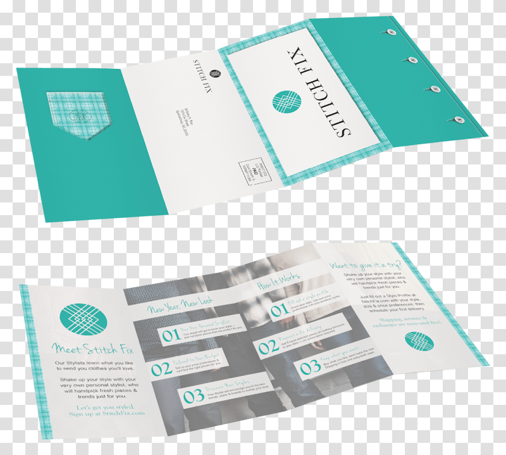 Stitch Fix Direct Mailer Logo, Paper, Flyer, Poster, Advertisement Transparent Png