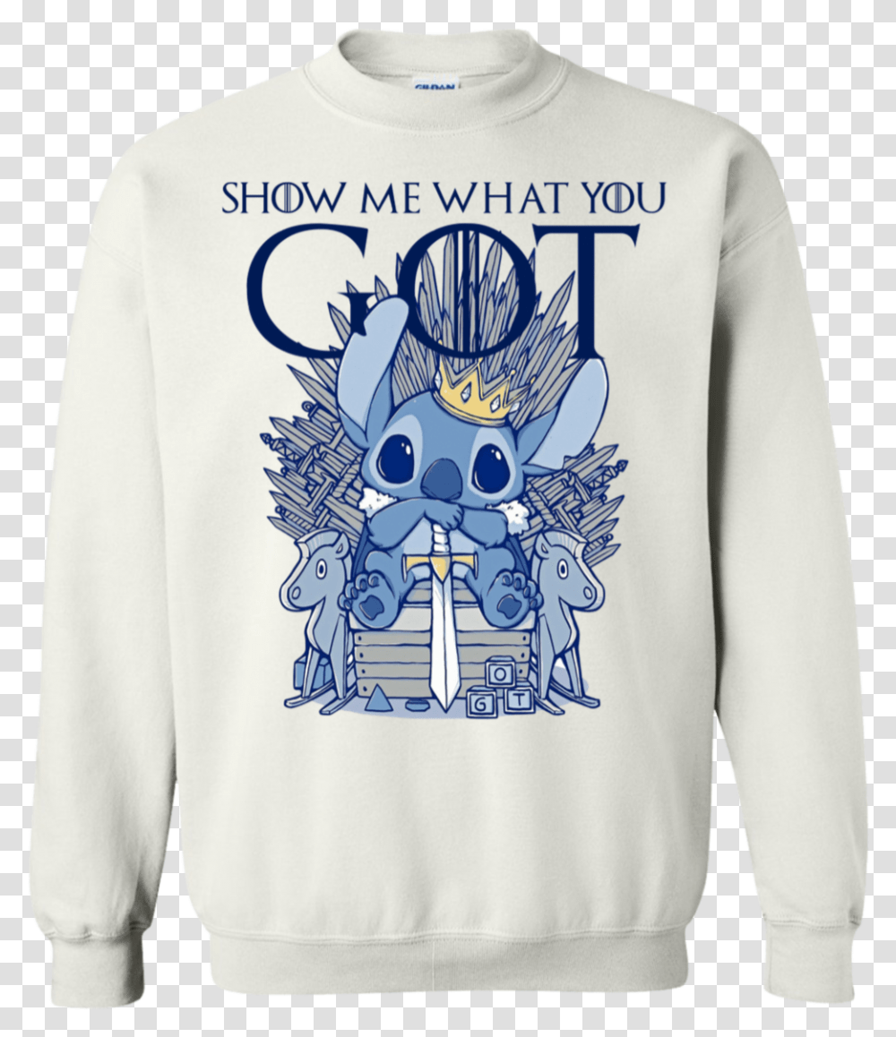Stitch Iron Throne Show Me What You GotClass, Apparel, Sweatshirt, Sweater Transparent Png