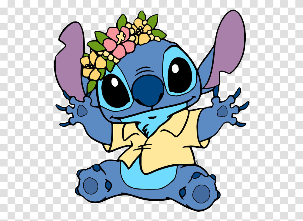 Stitch With Flower Crown, Animal, Wildlife, Mammal Transparent Png