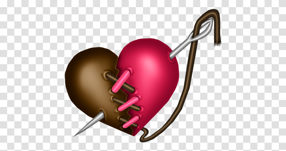 Stitching Up A Broken Heart Black And Red Sewing Needle Corazn Roto Imagen Negro, Electronics, Adapter, Mouth, Lip Transparent Png